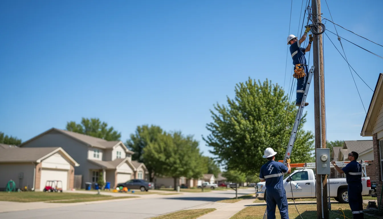 Residential electrician providing installation services in Garrison, IA